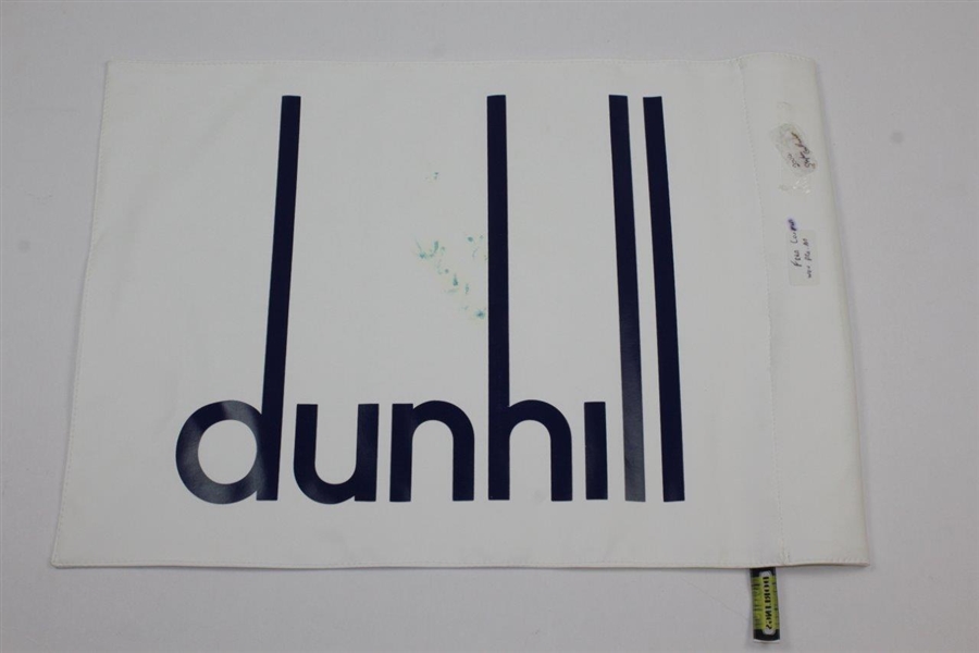 Champion Stephen Gallacher & Fred Couples Signed 2004 Alfred Dunhill at St. Andrews Course Flown Flag with Badge JSA ALOA
