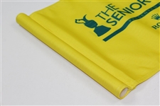Champion Miguel Jimenez with Tom Lehman Signed 2018 British Senior OPEN at St. Andrews Course Flown Flag JSA ALOA