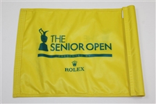 Champion Miguel Jimenez with Tom Lehman Signed 2018 British Senior OPEN at St. Andrews Course Flown Flag JSA ALOA