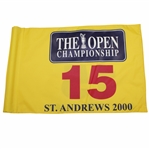 2000 The OPEN Championship at St. Andrews 15th Hole Course Flown Flag - Tiger Win