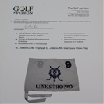 St. Andrews Links Trophy at St. Andrews 9th Hole Course Flown Flag