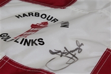 Jim Furyk Signed Harbour Town Golf Links Course Flown Flag JSA ALOA