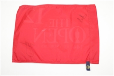 Champion Zach Johnson Signed 2015 OPEN at St. Andrews 12th Hole Course Flown Flag JSA ALOA