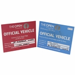 2005 & 2010 OPEN Championship at St. Andrews Official Vehicle Plates - #154 & #243