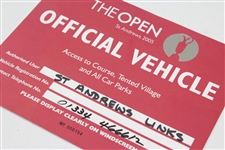 2005 & 2010 OPEN Championship at St. Andrews Official Vehicle Plates - #154 & #243