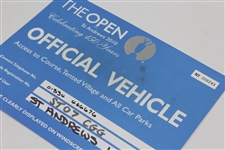 2005 & 2010 OPEN Championship at St. Andrews Official Vehicle Plates - #154 & #243