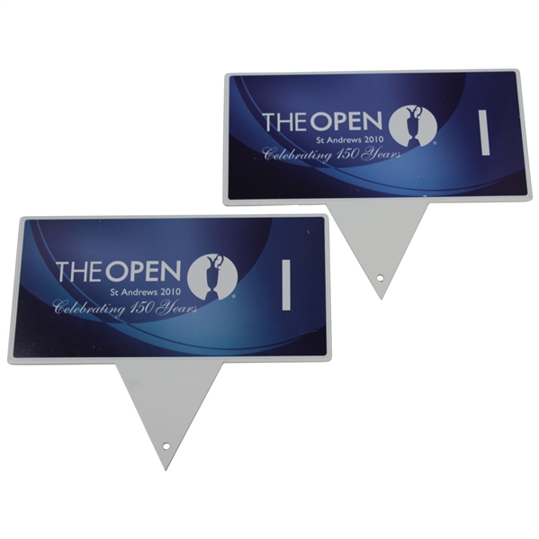Two 2010 The OPEN Championship at St. Andrews 'Celebrating 150 Years' Markers 