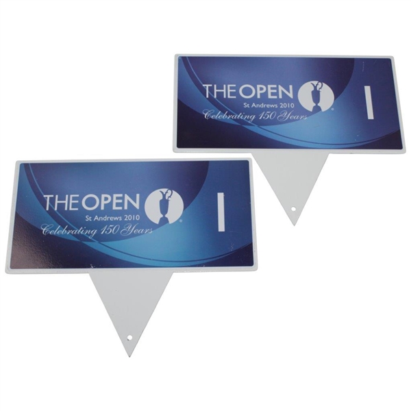 Two 2010 The OPEN Championship at St. Andrews 'Celebrating 150 Years' Markers 