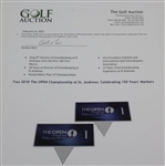 Two 2010 The OPEN Championship at St. Andrews 'Celebrating 150 Years' Markers 