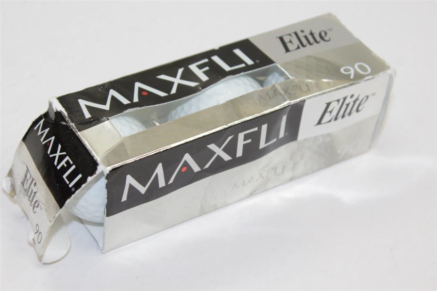 Three Jack Nicklaus Tournament Used Personal 'JACK' MaxFli Elite Golf Balls