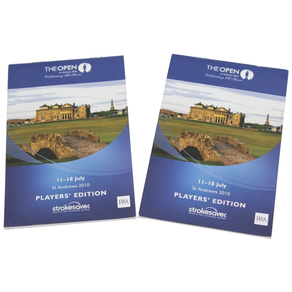 Two 2010 OPEN Championship at St. Andrews Players' Edition Yardage Guides