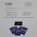 The Royal & Ancient 250th Anniversary Five Course Booklets Set In Original Case