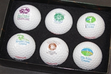 St. Andrews Links Golf Ball Collection - Six Logo Golf Balls - One for Each Course