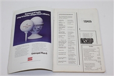 1975 OPEN at Carnoustie Nicklaus Signed Program with Ticket, Week Badge, & Draw Sheet JSA ALOA