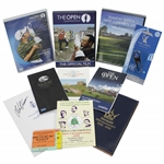 Large Group of Miscellaneous OPEN Championship & St. Andrews Items - Goosen JSA ALOA