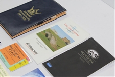 Large Group of Miscellaneous OPEN Championship & St. Andrews Items - Goosen JSA ALOA