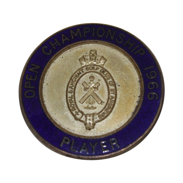 1966 OPEN Championship at Muirfield Contestant Badge - Nicklaus 1st Open Win