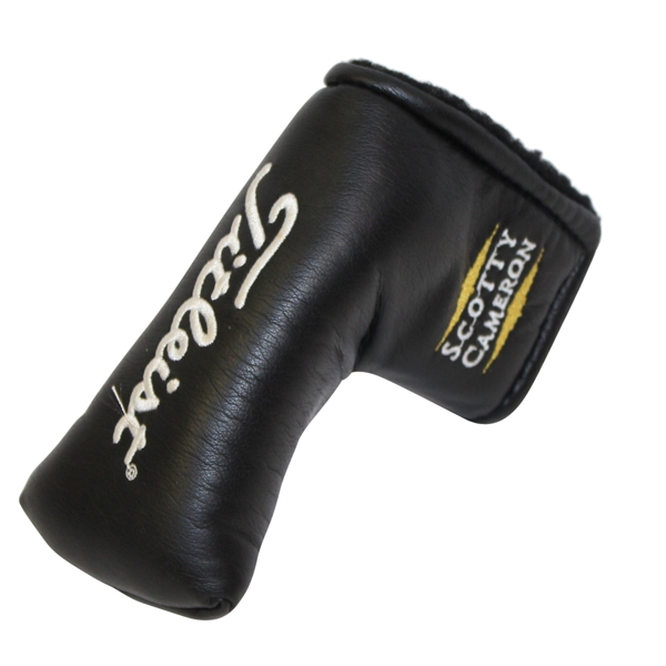 Scotty Cameron Black Leather Titleist Script Headcover
