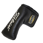 Scotty Cameron Black Leather Titleist Script Headcover