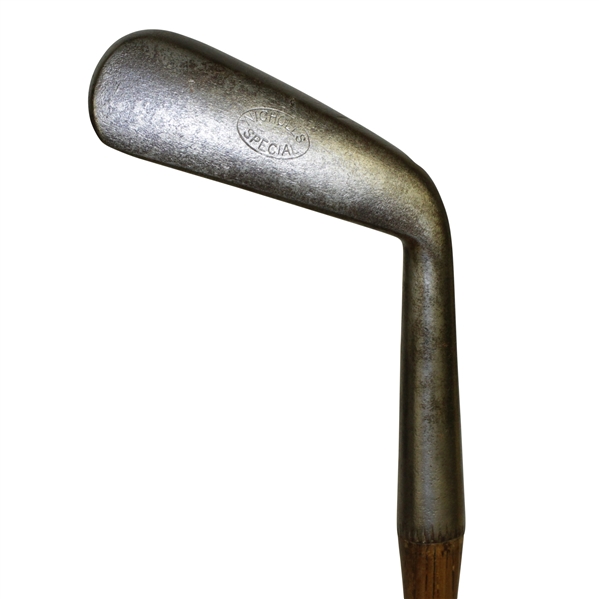 Nicholls Special Smooth Faced Iron with Hand Carved Shaft Stamp