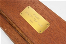 1987 Siwanoy Pow Wow Winner Awarded Iron on Wood Display