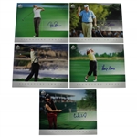 Five Upper Deck SP Authentic Signed Signature Shots 8x10 Photo Cards JSA ALOA