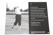 Five Upper Deck SP Authentic Signed 'Signature Shots' 8x10 Photo Cards JSA ALOA