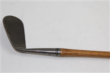 Classic Waffle Face Unmarked Mashie - No Shaft Stamp