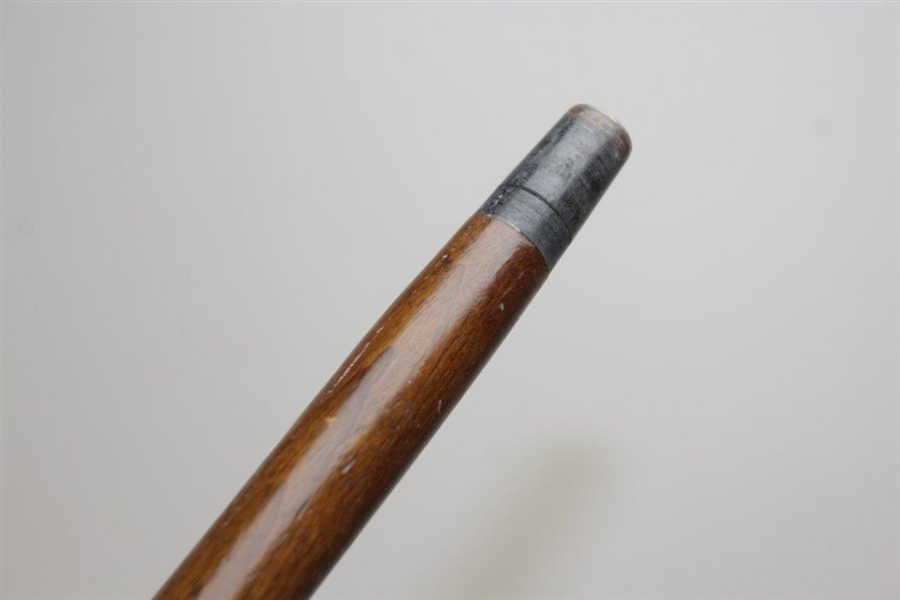 Vintage Hickory Golf Ball Capped Walking Stick