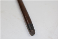 Vintage Hickory Golf Ball Capped Walking Stick
