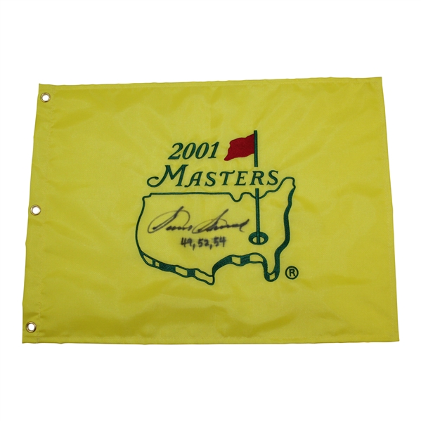 Sam Snead Signed 2001 Masters Embroidered Flag with Years Won Notation JSA ALOA