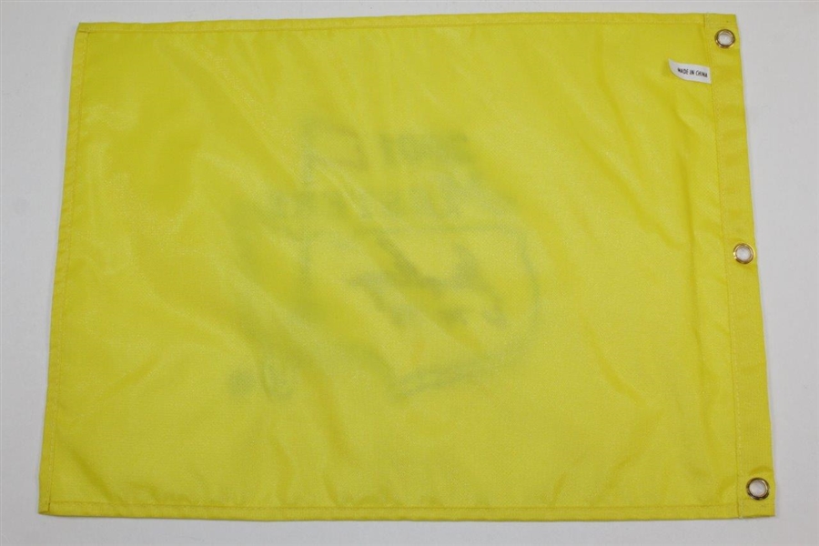 Gary Player Signed 2001 Masters Embroidered Flag with Years Won Notation JSA ALOA