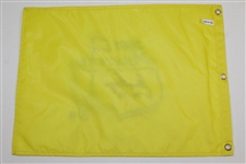 Gary Player Signed 2001 Masters Embroidered Flag with Years Won Notation JSA ALOA