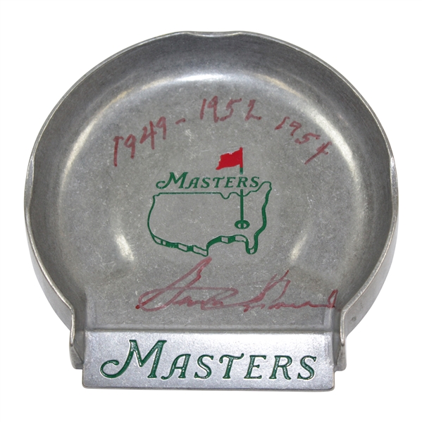Sam Snead Signed Masters Pewter Putting Cup with Years Won Notation JSA ALOA