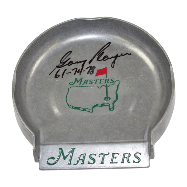 Gary Player Signed Masters Pewter Putting Cup with Years Won Notation JSA ALOA
