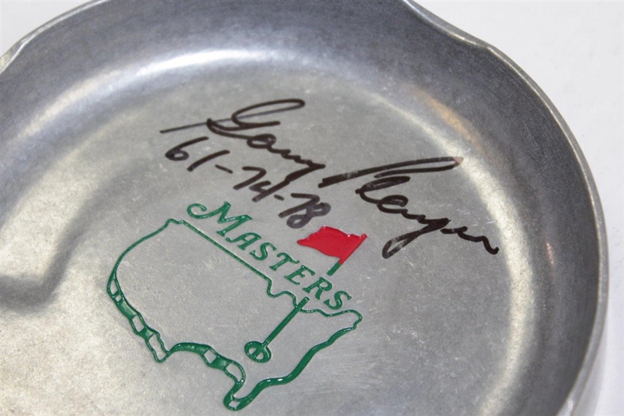 Gary Player Signed Masters Pewter Putting Cup with Years Won Notation JSA ALOA