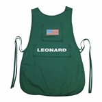 Justin Leonard 1996 The Presidents Cup Caddie Bob Riefke Tournament Worn Caddy Bib with Letter