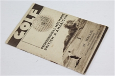 1933 Golf Professional Methods Booklet - British & American - Vardon & Cotton Photos