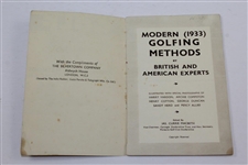 1933 Golf Professional Methods Booklet - British & American - Vardon & Cotton Photos