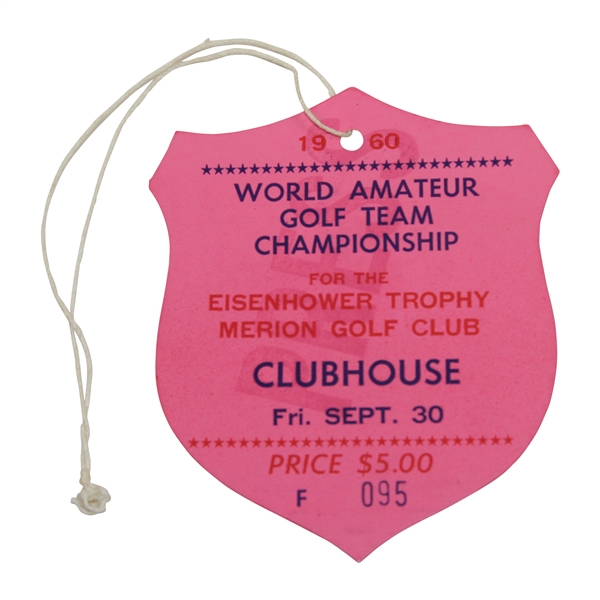 Ticket from Jack Nicklaus' Best Round of Golf' - 1960 World Amateur Golf Team Championship