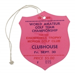 Ticket from Jack Nicklaus Best Round of Golf - 1960 World Amateur Golf Team Championship