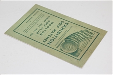 1949 Exhibition Golf Matches at Woolton Golf Club Souvenir Program