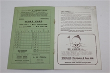 1949 Exhibition Golf Matches at Woolton Golf Club Souvenir Program