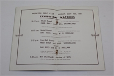 1949 Exhibition Golf Matches at Woolton Golf Club Souvenir Program