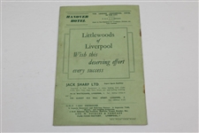 1949 Exhibition Golf Matches at Woolton Golf Club Souvenir Program