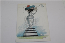 1986 The OPEN Turnberry Hotel & Golf Courses Menu - Greg Norman Win