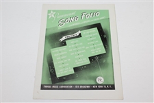 Three (3) Golf Themed Music Sheets - That's Amore, Roll Offa My Green, & Follow Thru