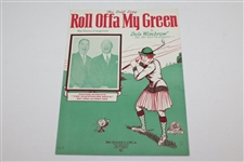 Three (3) Golf Themed Music Sheets - That's Amore, Roll Offa My Green, & Follow Thru
