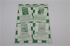Three (3) Golf Themed Music Sheets - That's Amore, Roll Offa My Green, & Follow Thru