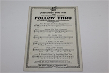 Three (3) Golf Themed Music Sheets - That's Amore, Roll Offa My Green, & Follow Thru
